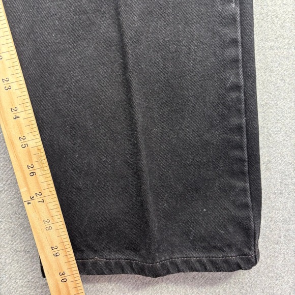 Vintage 90s Levis 505 Jeans Mens 33x30 Black Cone Mills Denim Guatamala Nov 1998 - Picture 5 of 10